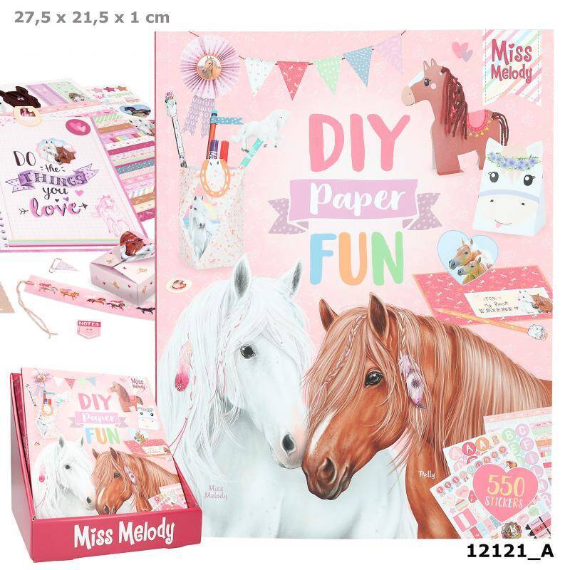 12121 Miss melody diy paper fun book