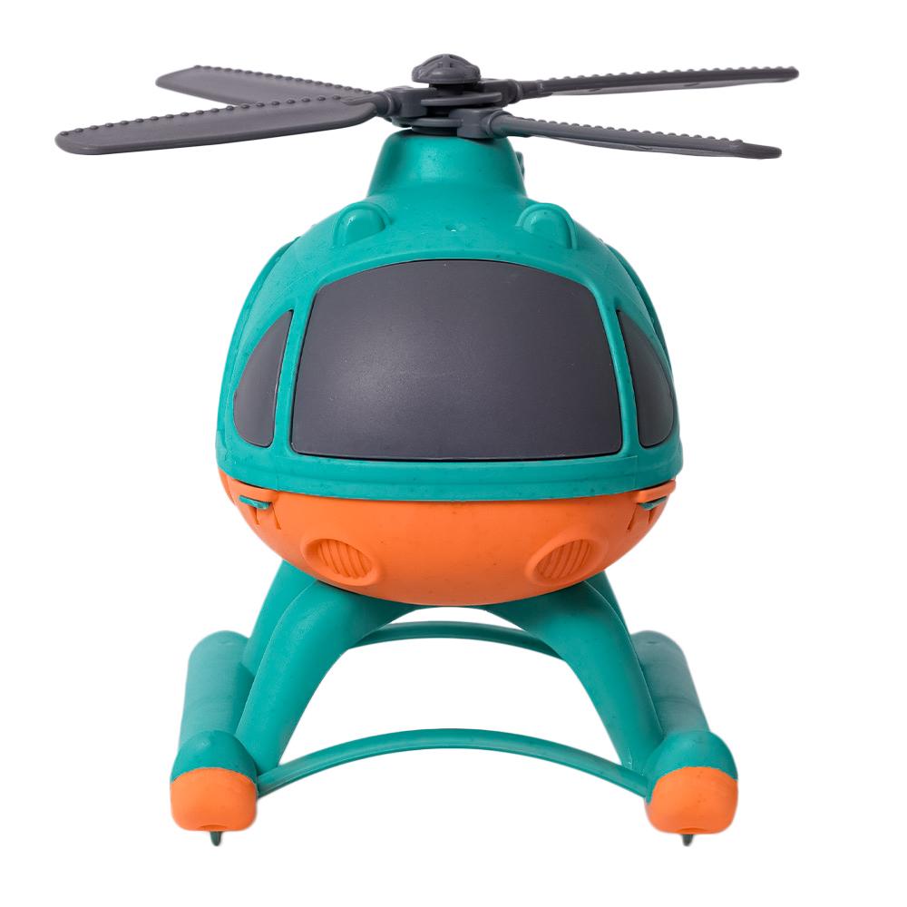 BIOplastic Helikopter - 22 cm blauw/oranje