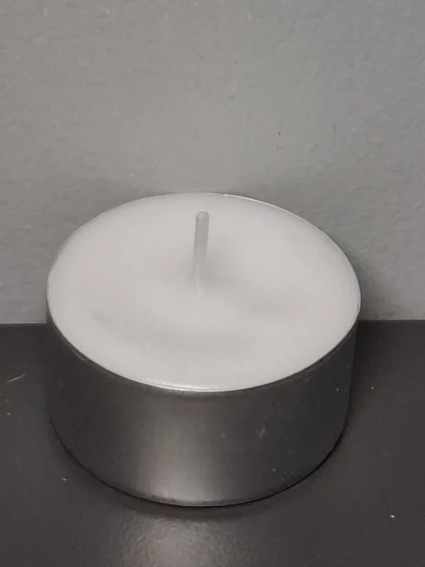 Neutraal theelicht 8 uur