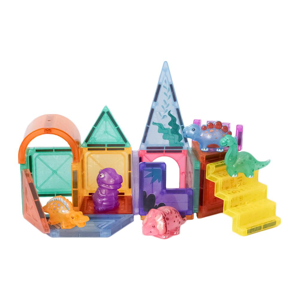 Magnetische Tegels Dino - 27 stuks - 5,5 x 5,5 cm