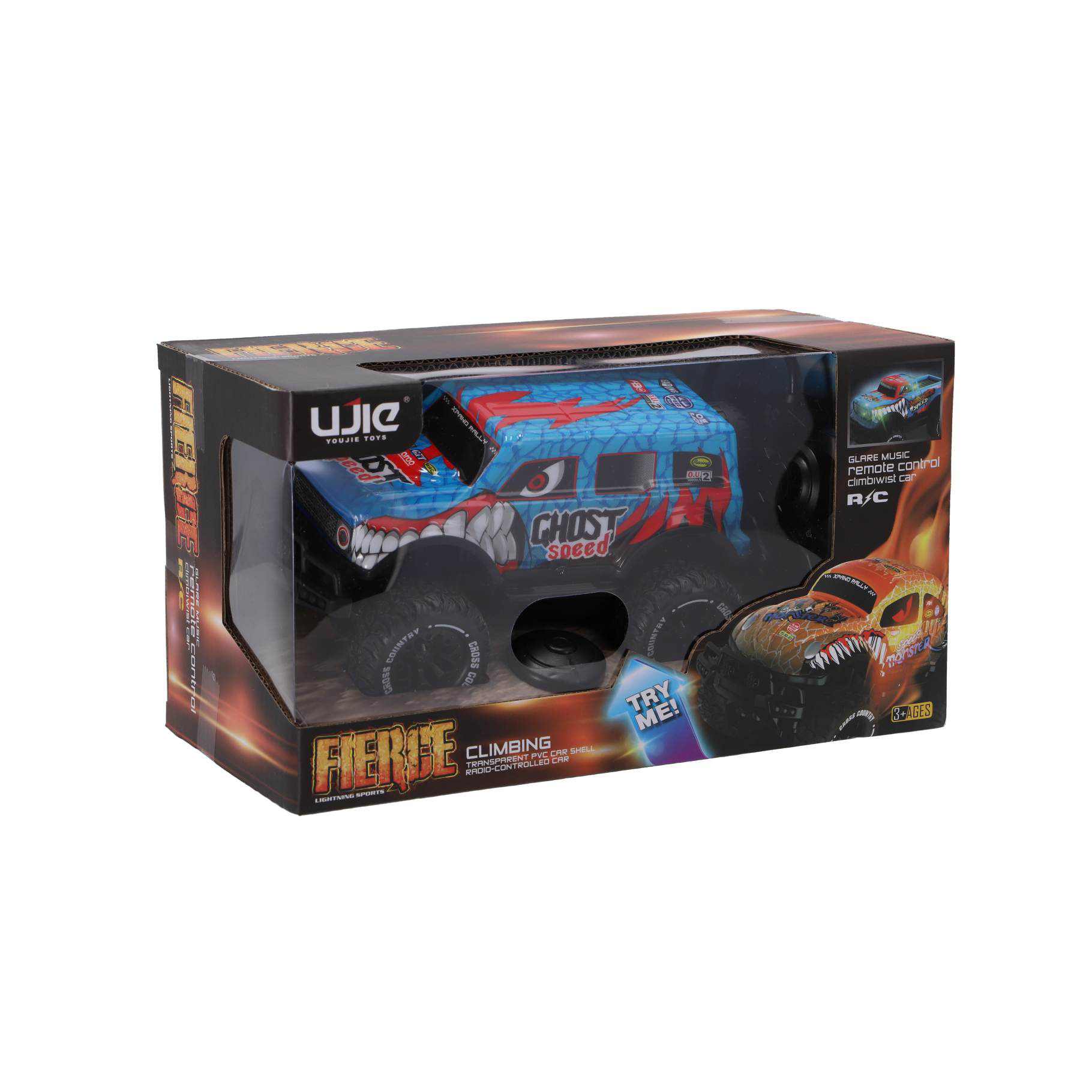 Radiografische bestuurbare auto light up speed BLAUW