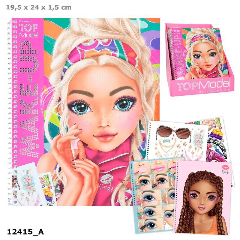 12415 Topmodel make-up kleurboek