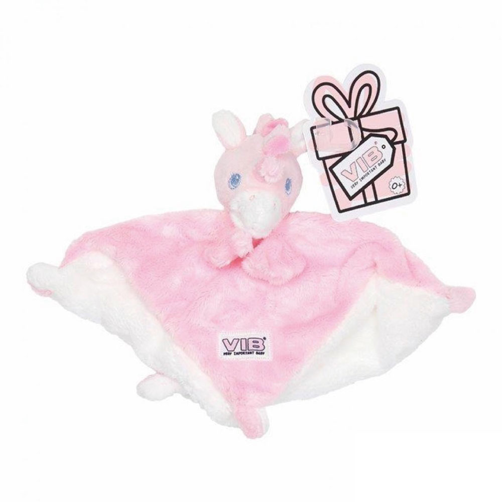 v.i.b. KNUFFELDOEKJE UNICORN ROZE