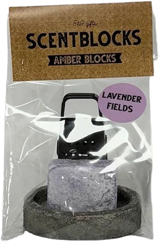 Amberblokjes lavender fields - Geurblokjes Set