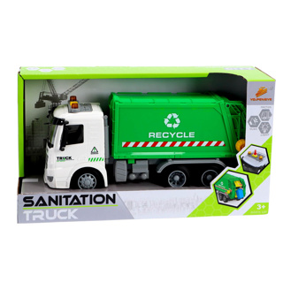 Vuilniswagen recycle met licht en geluid