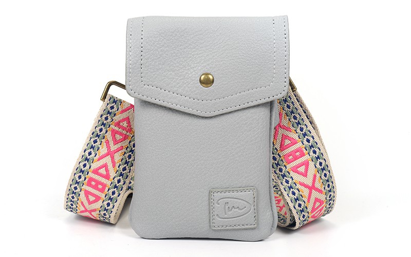 Blauw telefoon- en schoudertasje Marken