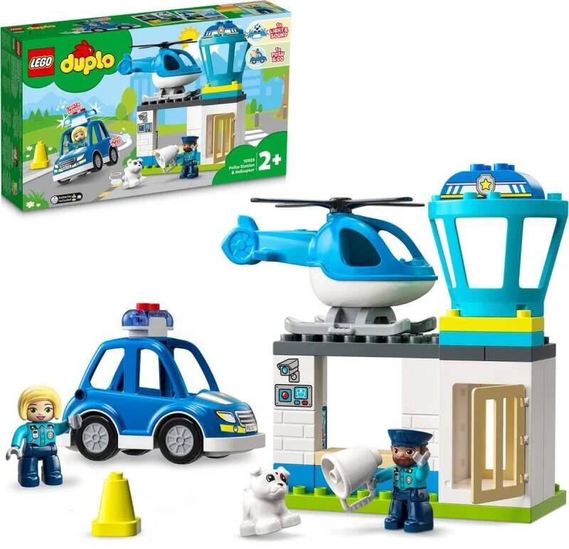 Lego duplo politiebureau & helikopter - 10959