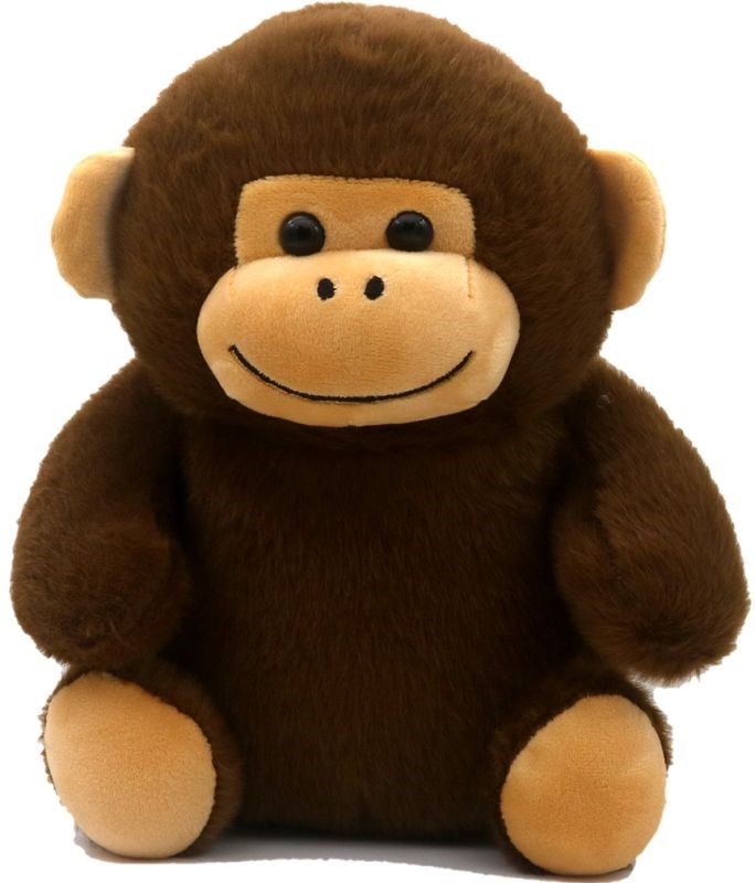 Pluche knuffel aap 22cm bruin