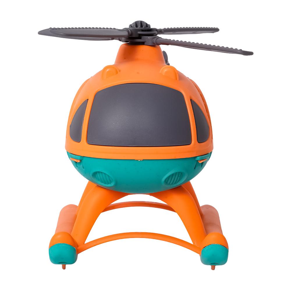 BIOplastic Helikopter - 22 cm oranje/blauw