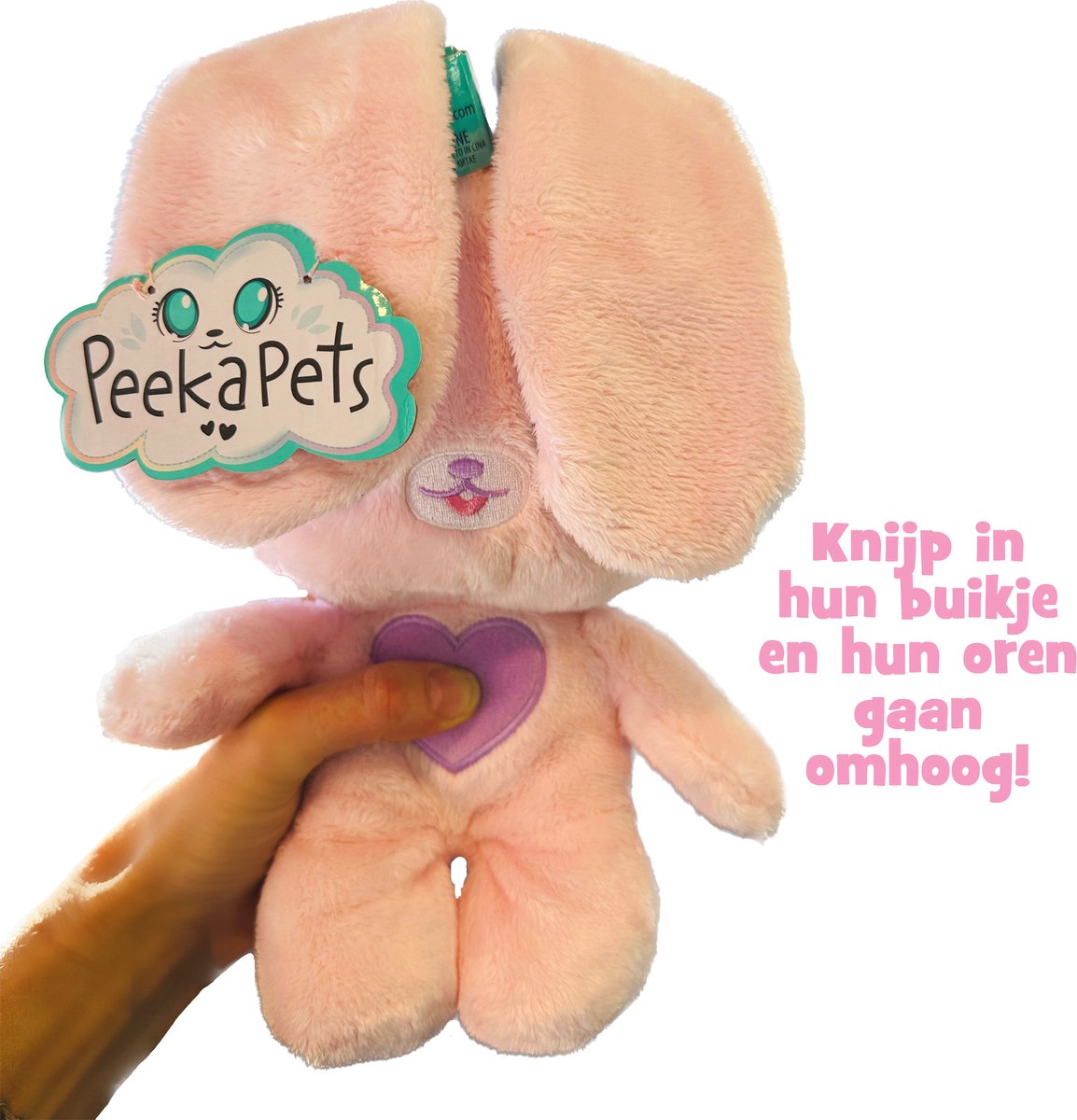 Peekapets Bunny- Kiekeboe Knuffel