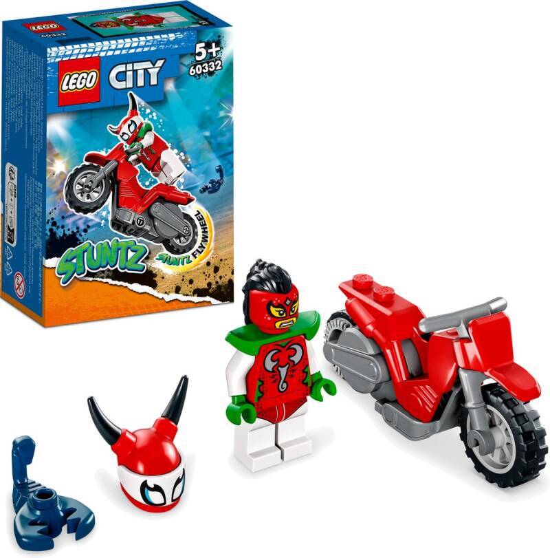 Lego city stuntz roekeloze scorpion stuntmotor - 60332