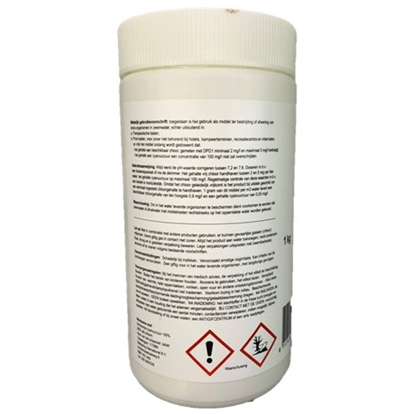 Chloortabletten | Pool Power | Traag oplosbaar (20 grams, 50 stuks)