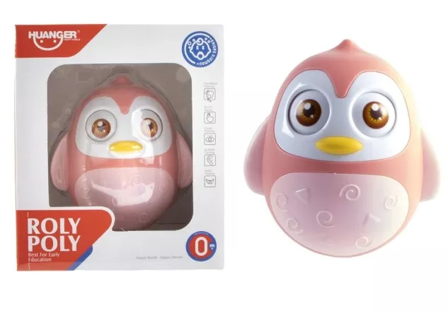 Tuimelaar pinguin roze in doos