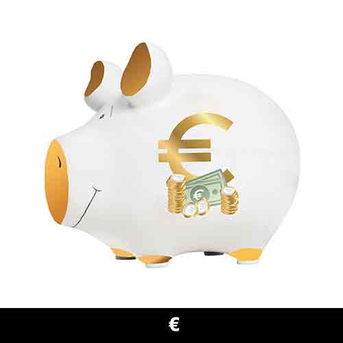 Spaarpot "€"  ( 24 )