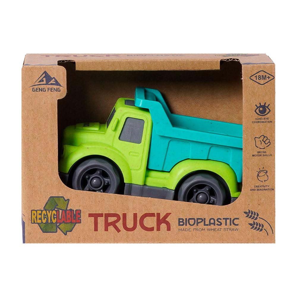 BIOplastic Kiepwagen 2 - 10,5 cm blauw/groen