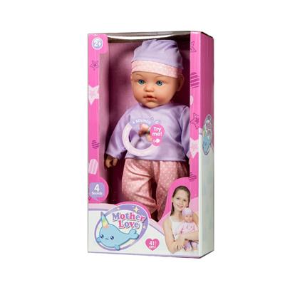 Mother Love Zachte Babypop met Geluid 41cm