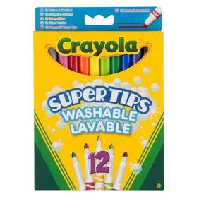 Crayola uitwasbare viltstiften met superpunt - 12 stuks