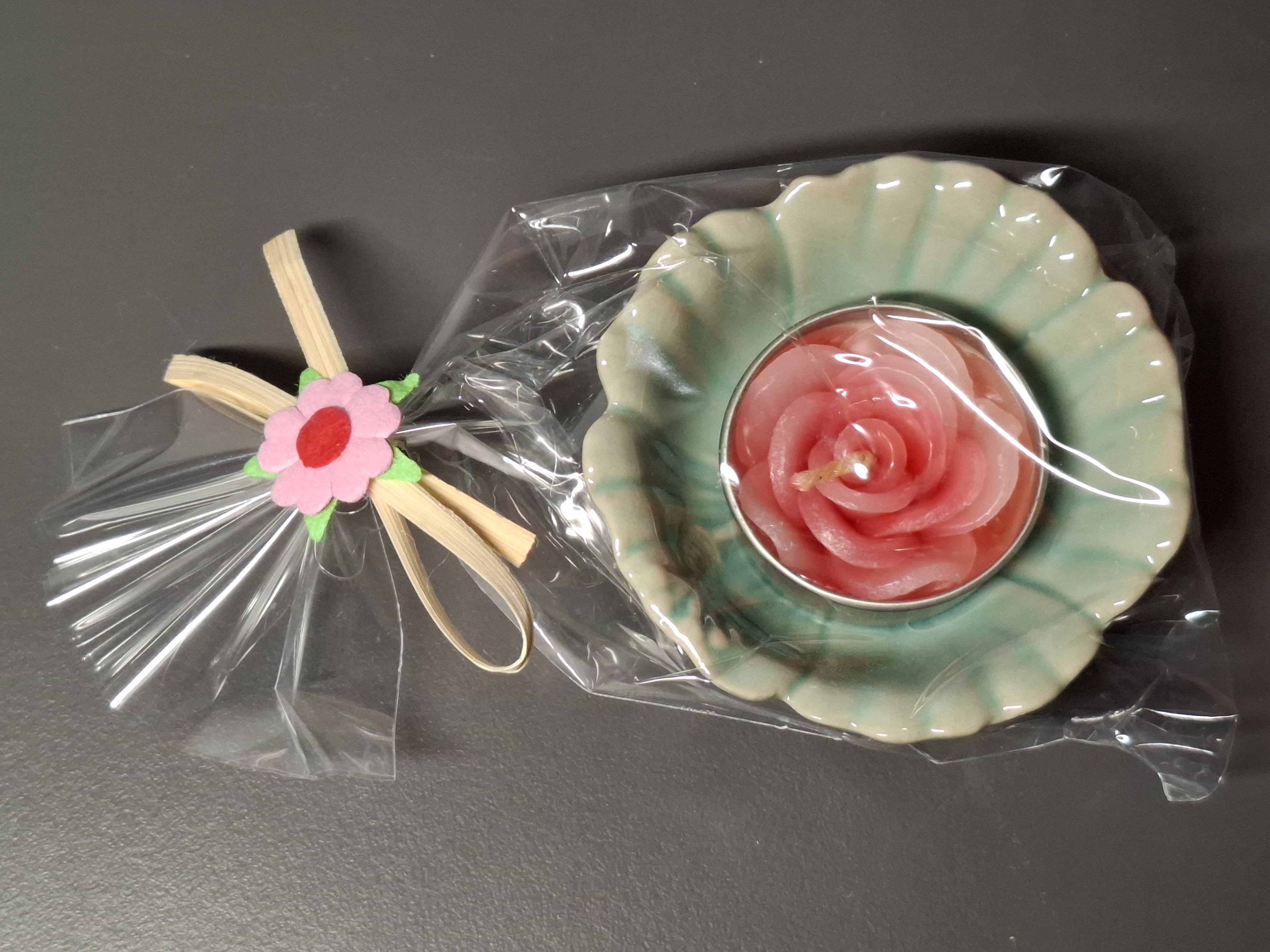 Theelichtje in schaaltje