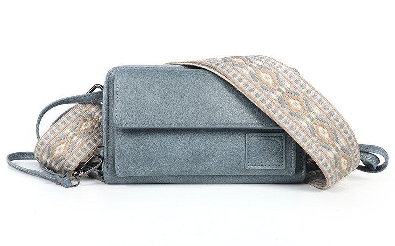 Blauwe portemonnee / telefoontasje Berlijn