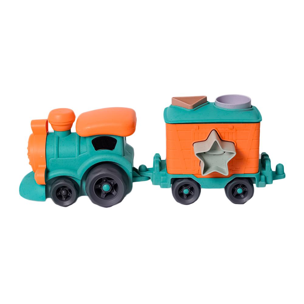 BIOplastic Vormenstoof Trein - 2 Wagons