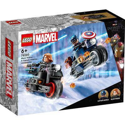 Lego 76260 super hero captain america & black widow motoren