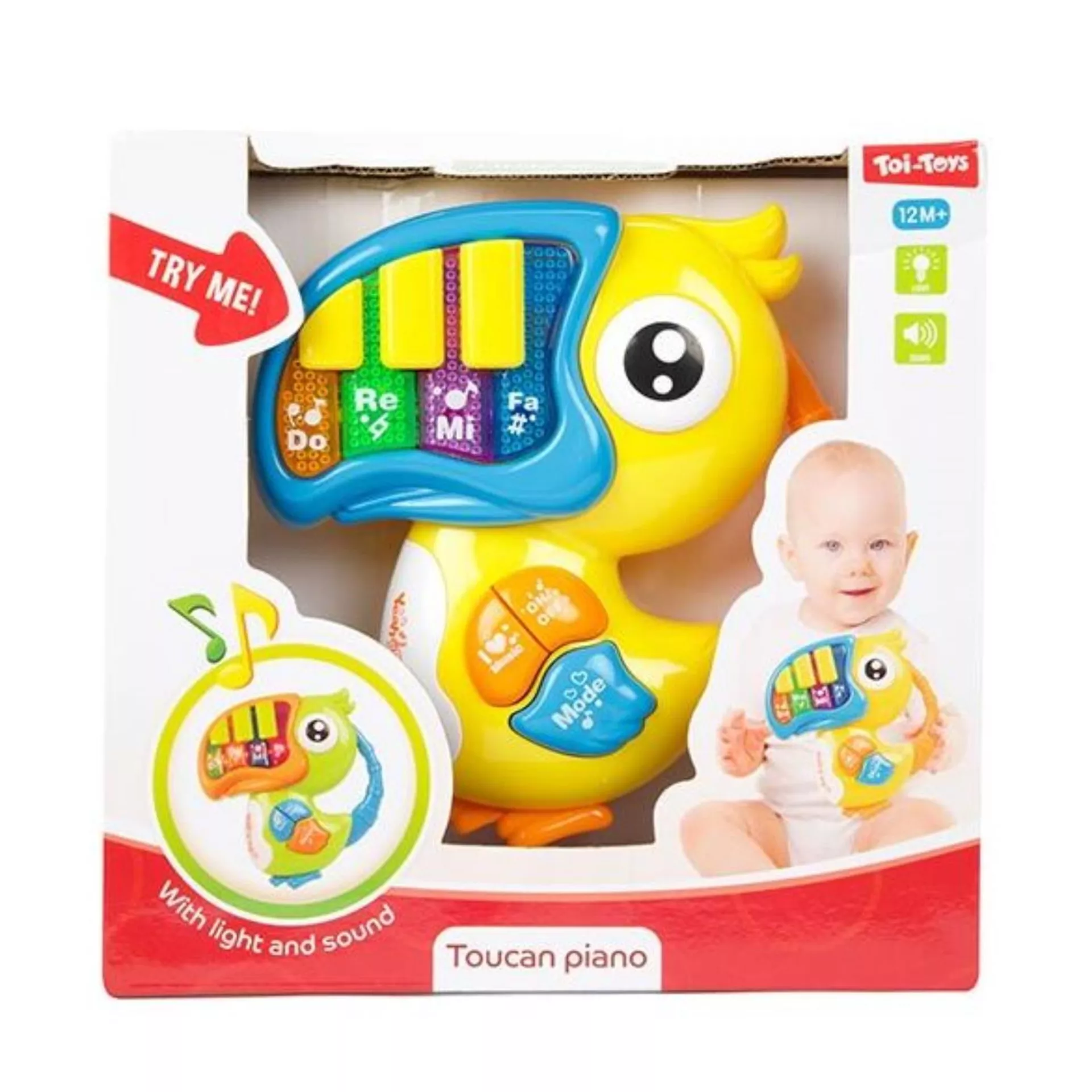 Little Stars Baby piano Toekan ( geel )