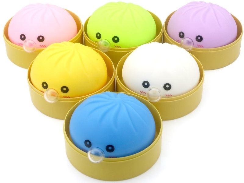 fidget Squishy Dumpling Bubble Blower 8.5cm