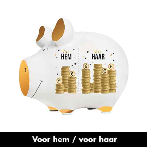 Spaarpot "voor hem / voor haar" ( 15 )