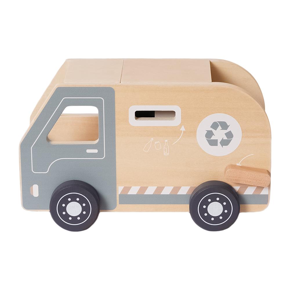 Houten Vuilniswagen Speelset