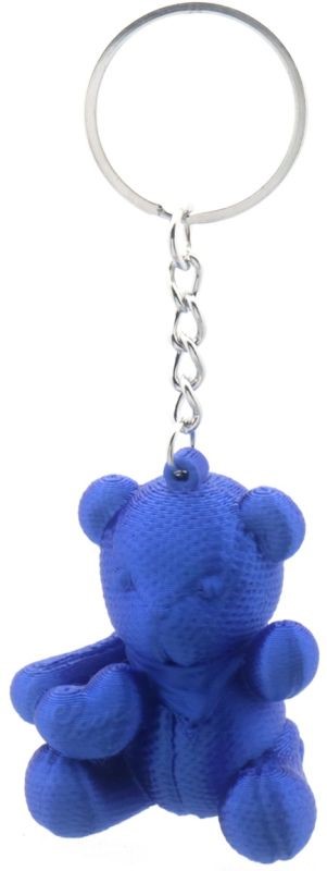 sleutelhanger Beer 4cm Blauw