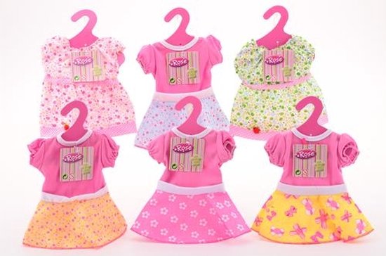 Poppen Jurkje voor 40-45 cm poppen baby-rose