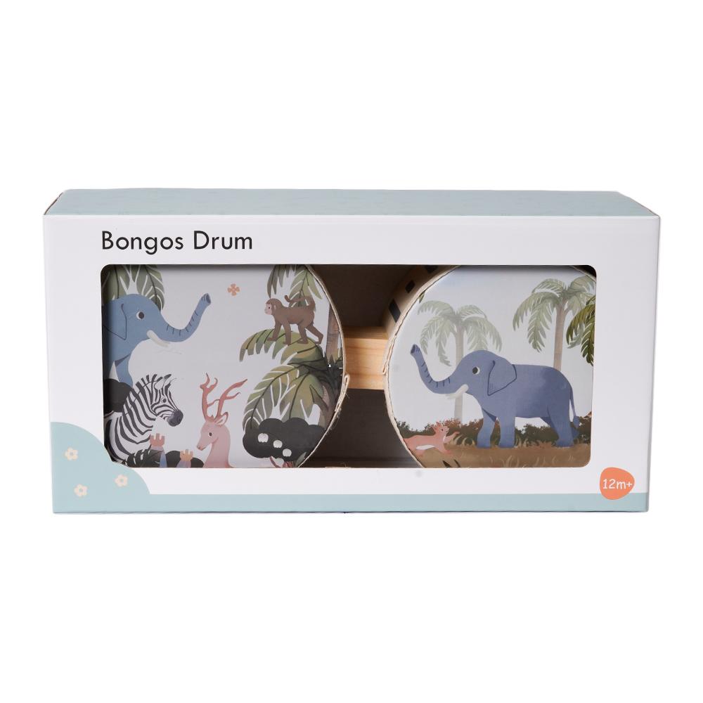 Houten Bongo Drum Dieren