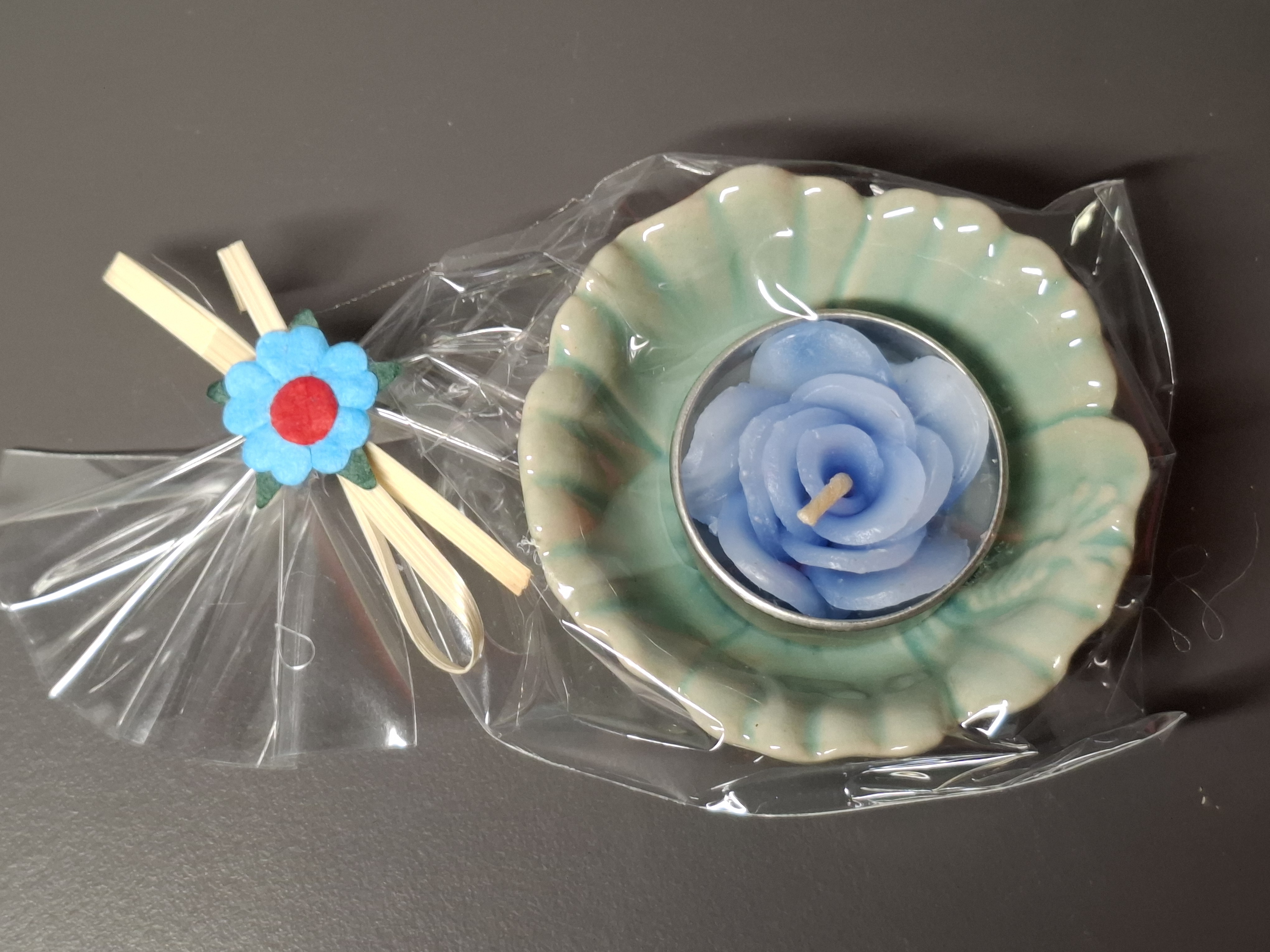 Theelichtje in schaaltje