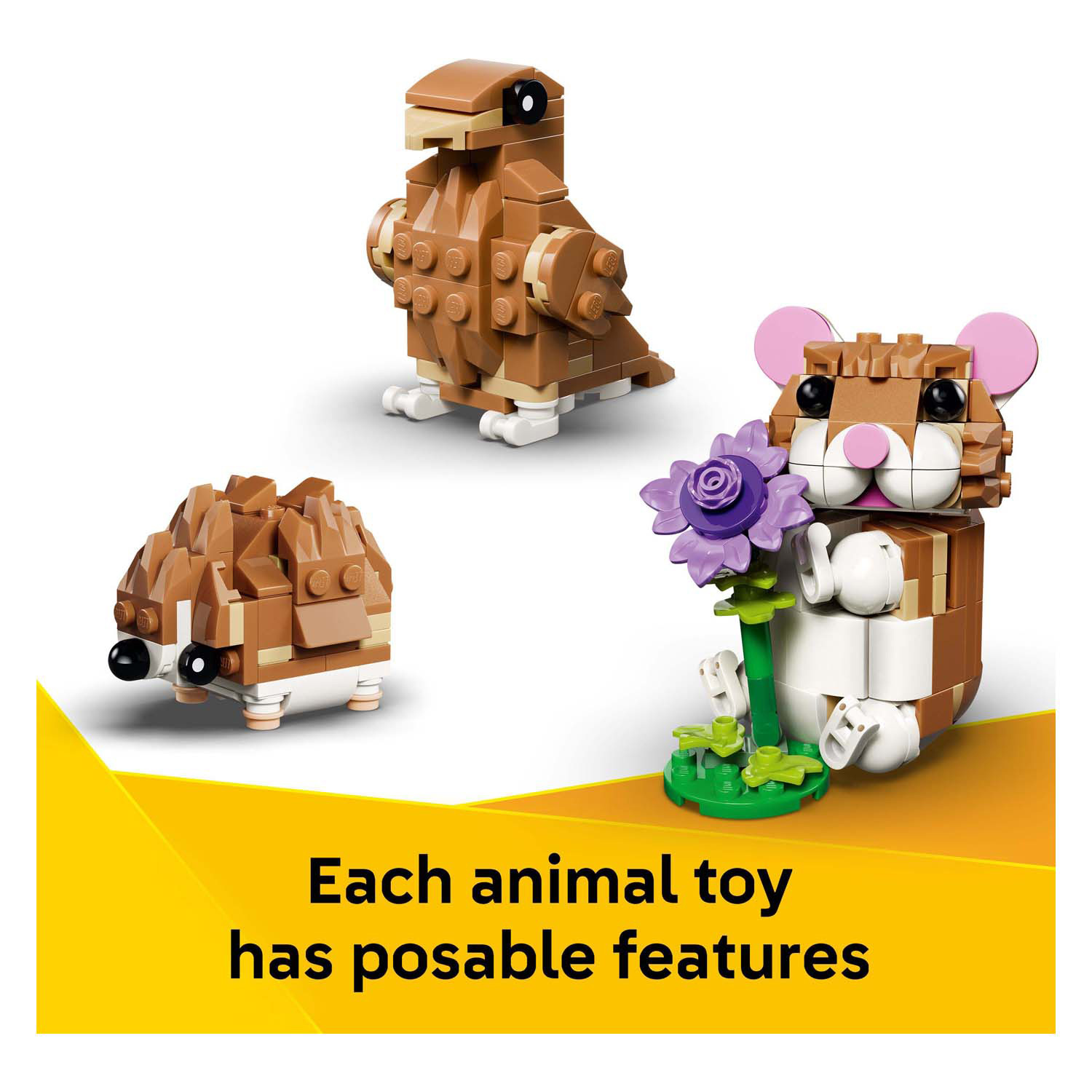 LEGO Creator 31376 Schattige hamster met bloem