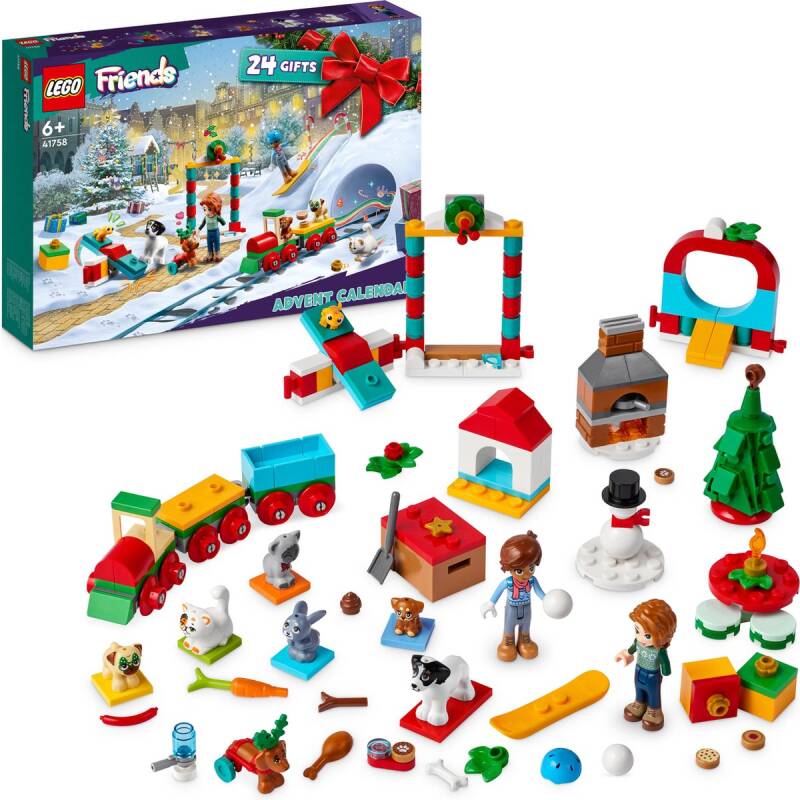 Lego friends adventkalender 2023 met 24 cadeautjes - 41758