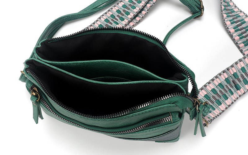Groen schoudertasje crossbody Napoli