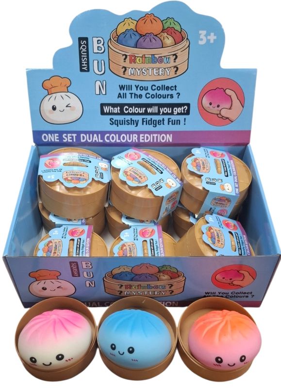 fidget Squishy Dumpling 8.5 cm Double Colour