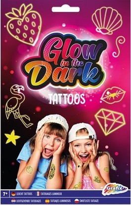 Grafix Glow In The Dark Tattoo ( roze/paars )