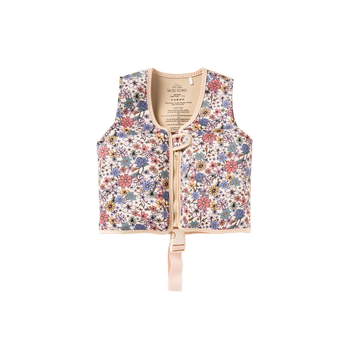 Salted Stories Sparkly Fleurs | Floating Vest | 110/116