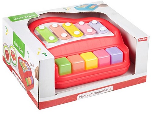 Little Stars Baby piano xylofoon 2-in-1 ( roze/rood )