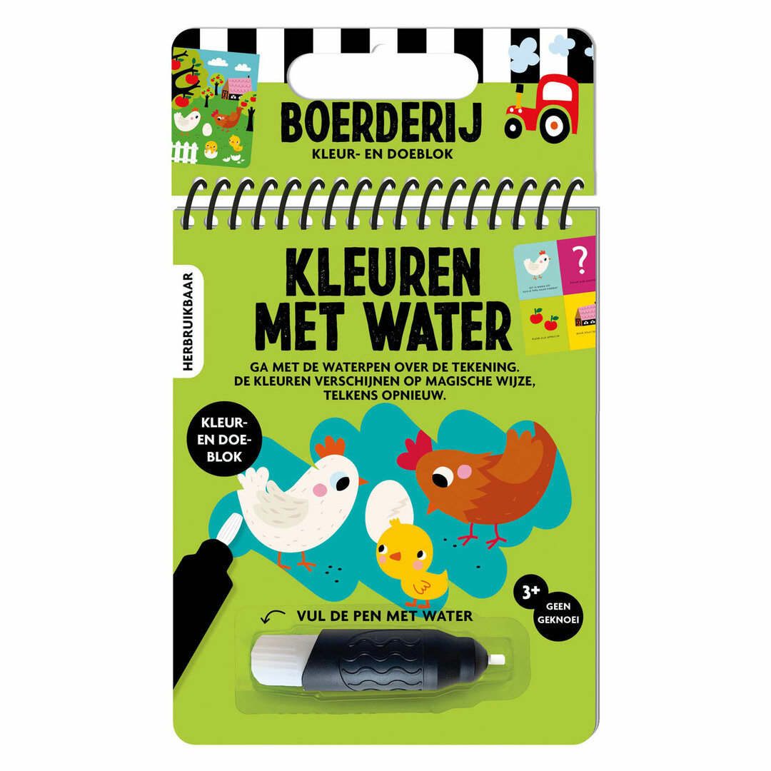 Kleuren met water: Boerderij