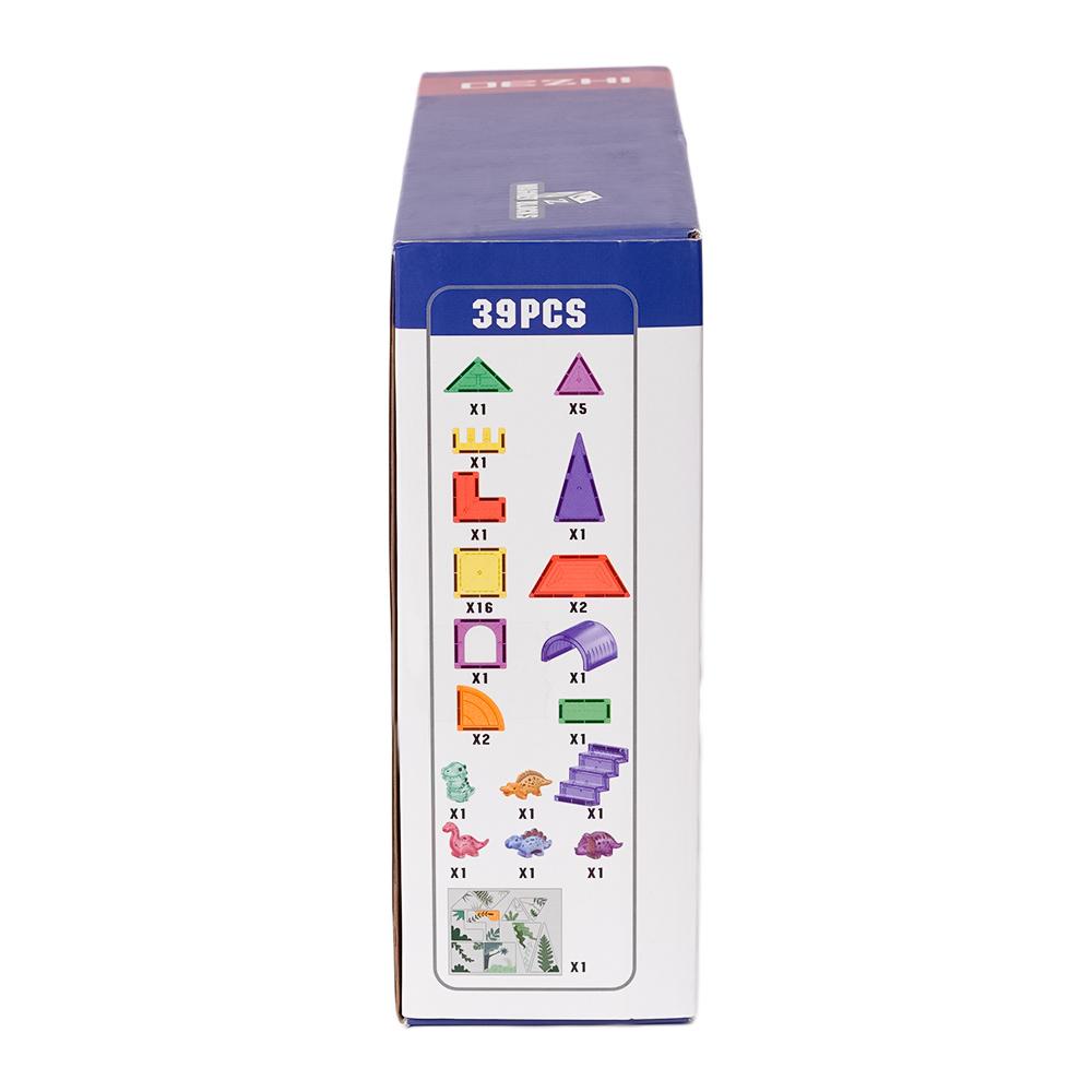 Magnetische Tegels Dino - 39 stuks - 5,5 x 5,5 cm