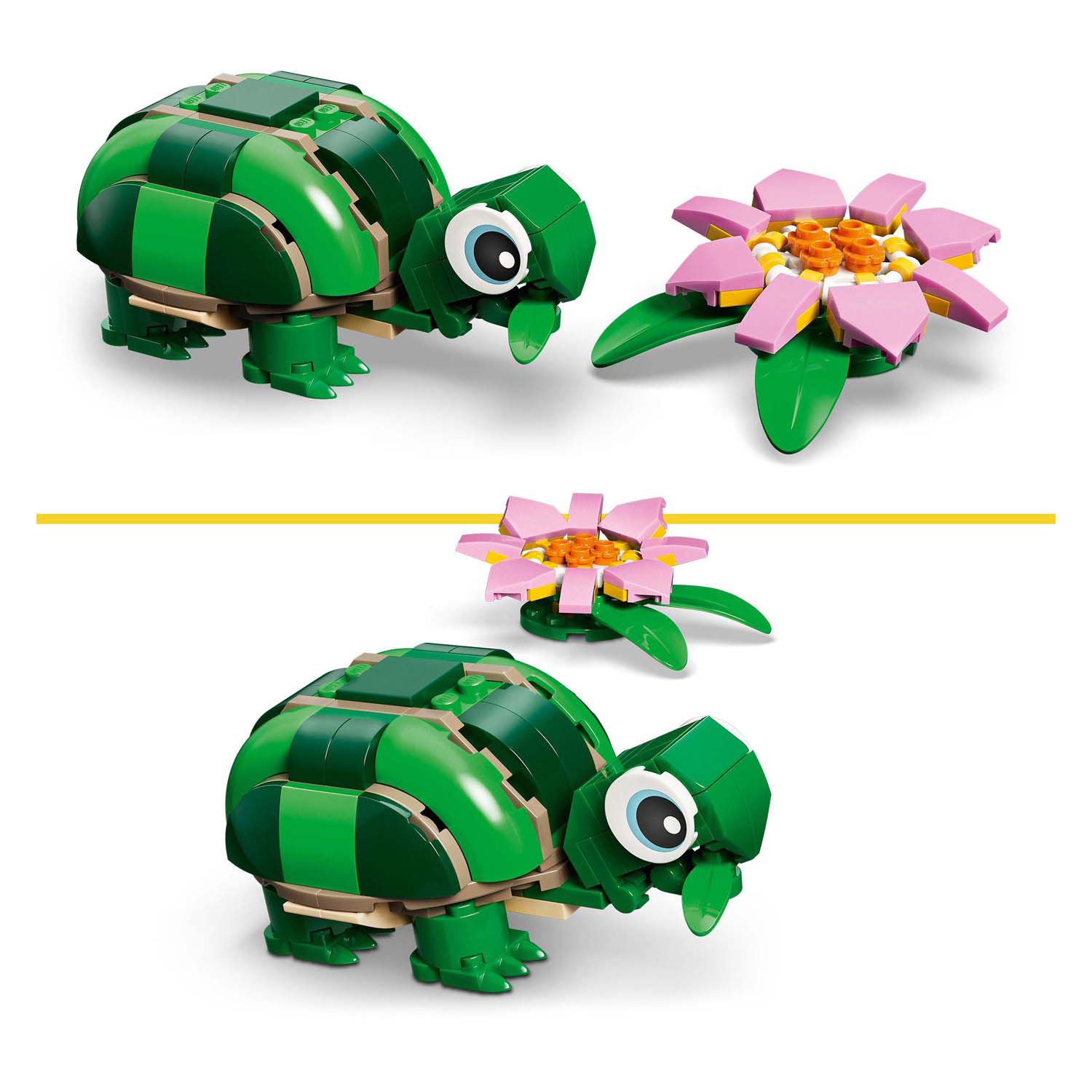 LEGO Creator 31377 Schildpad met waterlelie