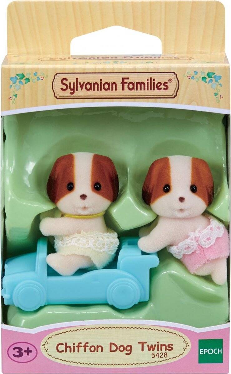 Sylvanian families 5428 tweeling chiffon hond