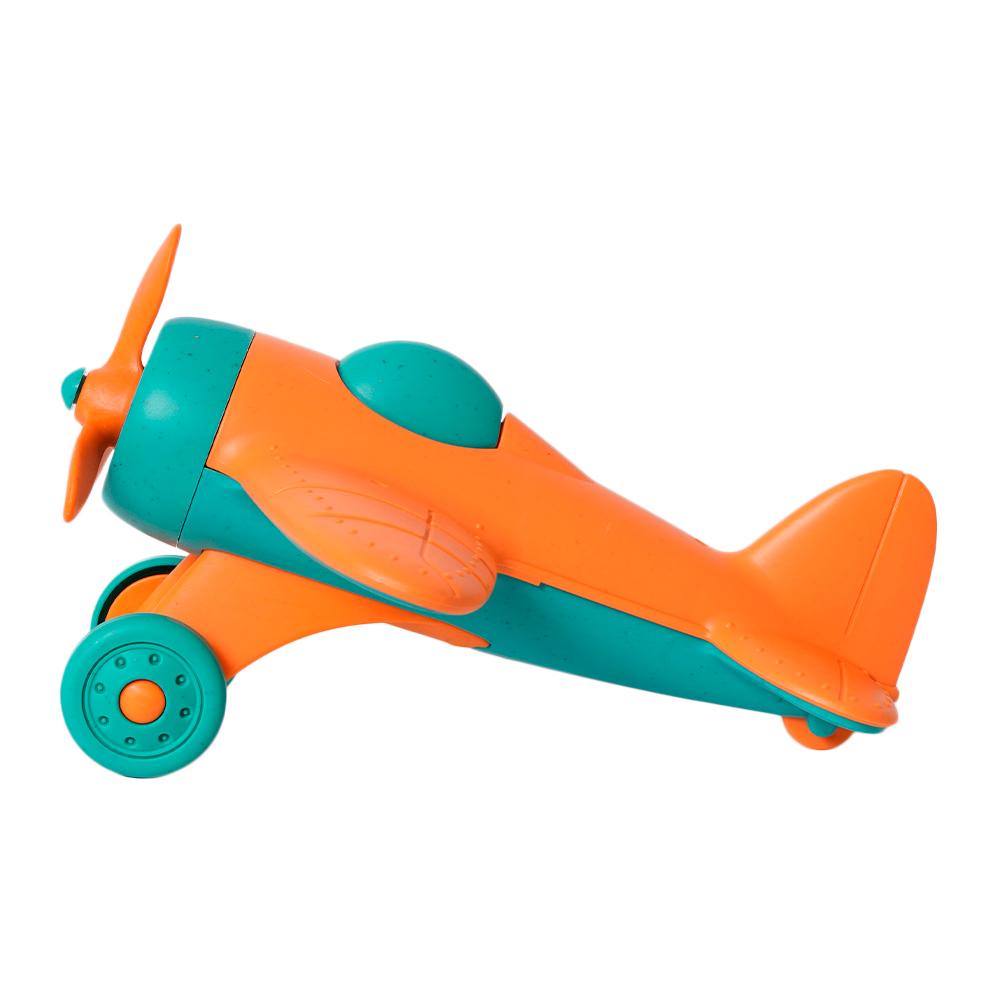 BIOplastic Vliegtuig - 18,5 cm oranje/blauw