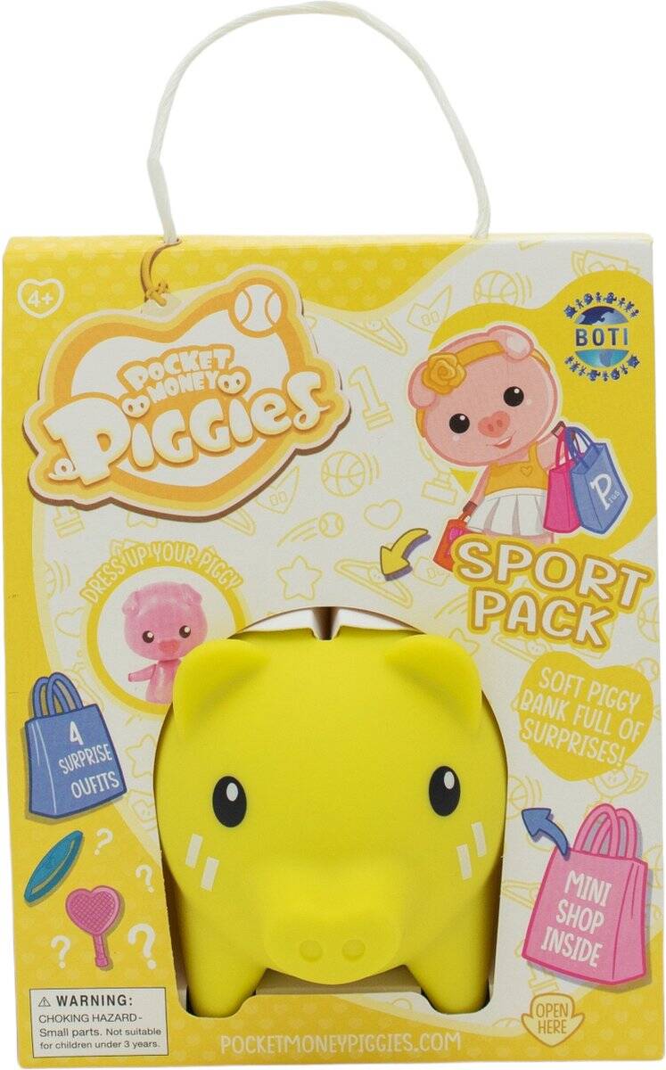Pocket money piggies - sports pack