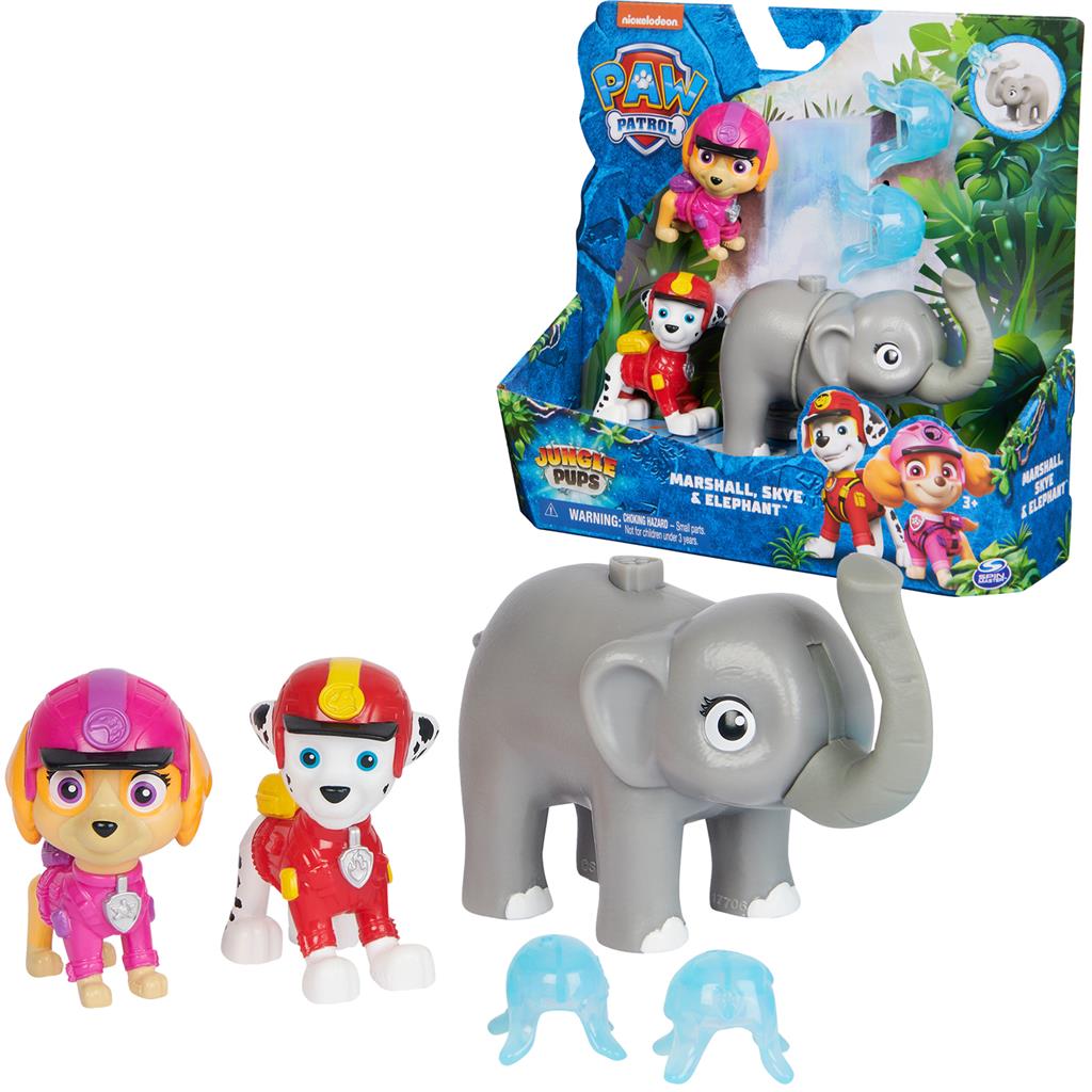 PAW PATROL JUNGLE PUPS MARSHALL SKYE PUPS