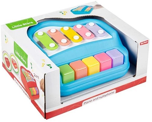 Little Stars Baby piano xylofoon 2-in-1 ( blauw )