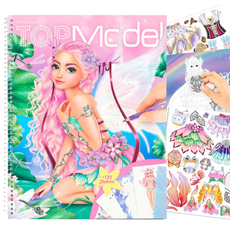 Create your TOPModel kleurboek met stickers Fantasy 12147