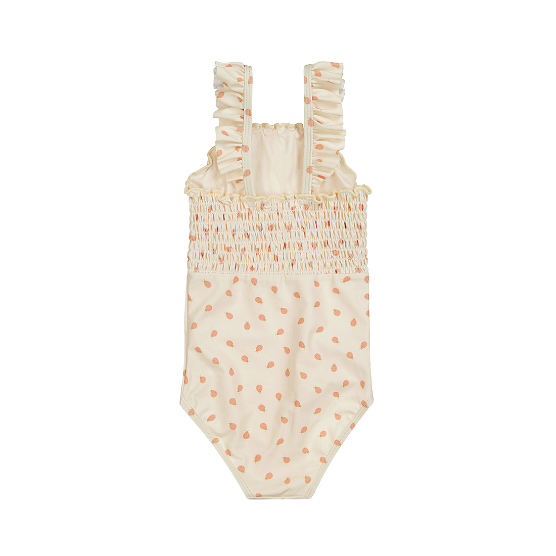 Dirkje meisjes badpak off white lieveheersbeestje 98/104